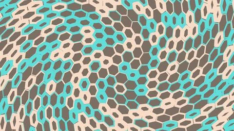 Hexagonal cell pattern with color variation イラスト素材