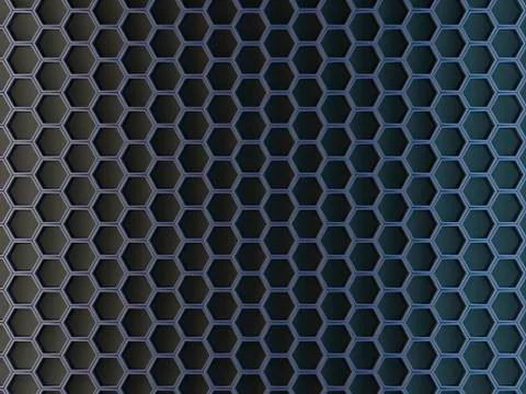 Hexagonal cells on a gray background. Abstract background with geometric stru イラスト素材