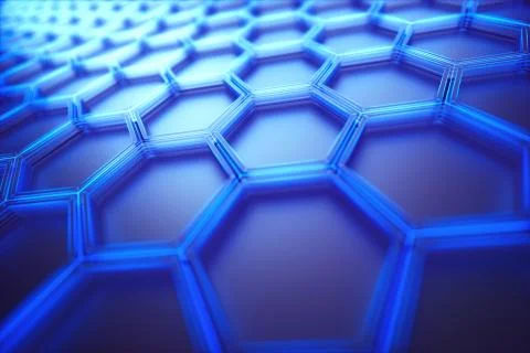 Hexagonal Connection Science Technology Background Stock Illustration