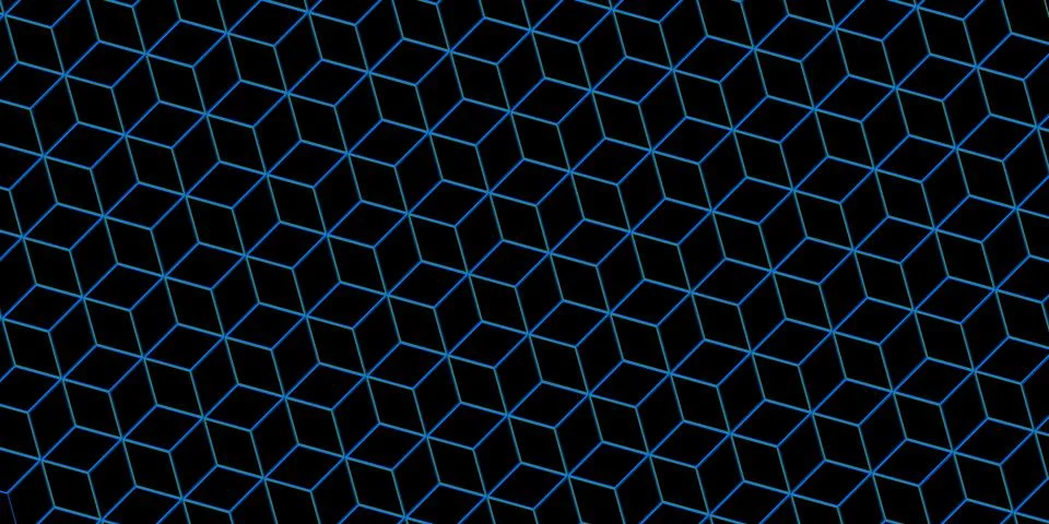 Hexagonal cube pattern. Modern vector background. Stock Illustration