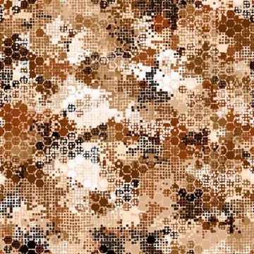 Hexagonal desert camouflage seamless pattern vector stock illustration 스톡 일러스트