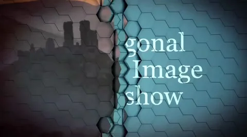 Hexagonal Design Slideshow 스톡 After Effects