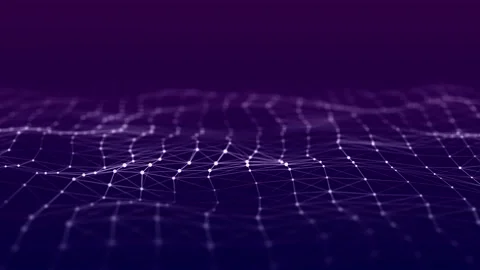 Hexagonal digital communication structure. Connection of dots and lines. Stock Footage 167072131