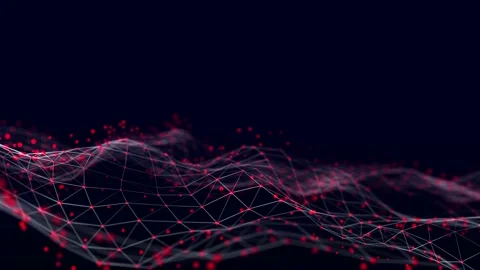 Hexagonal digital communication structure. Data technology background. Stock Footage 197066291