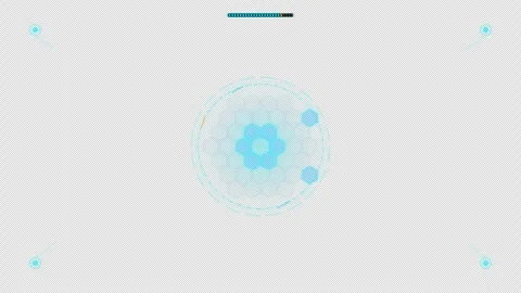 Hexagonal Energy Forcefield Shield Barrier HUD with pulsing honeycomb defense ma Видео 346019455