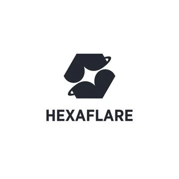 Hexagonal Flare Icon or Logo イラスト素材