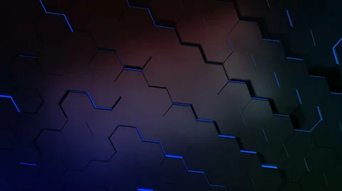Hexagonal floor array Stock Footage 32603810