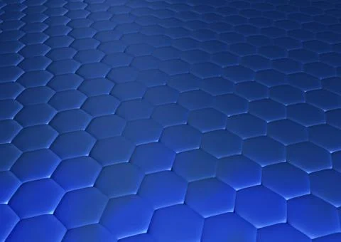 Hexagonal floor Stock Illustration