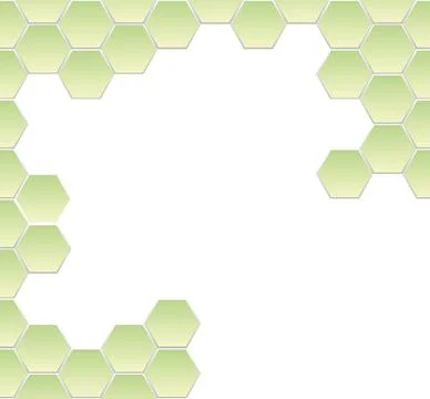 Hexagonal frame Stock Illustration