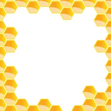 Hexagonal frame Stock Illustration