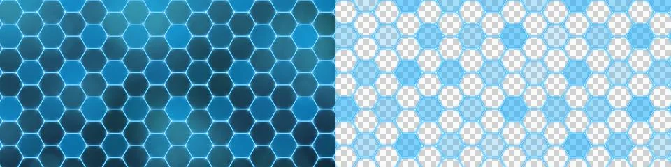 Hexagonal futuristic technology background Stock Photos