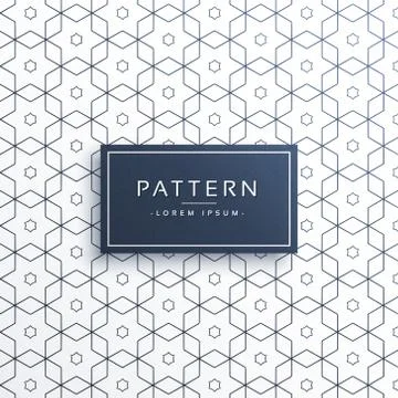Hexagonal geometric line pattern background Illustrazione stock