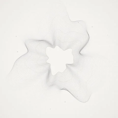 Hexagonal Geometric Pattern Animation with Dots and Lines on White Background Stock Footage 347810936