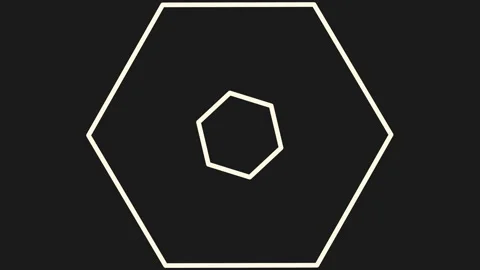 Hexagonal geometric pattern in black and white 스톡 동영상 323434084