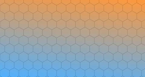 Hexagonal geometric pattern with gradient background Stockillustratie