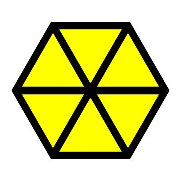 Hexagonal geometric pattern. Graphic image. Stock Illustration