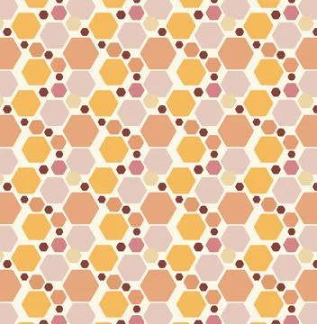 Hexagonal geometric pattern Illustrazione stock