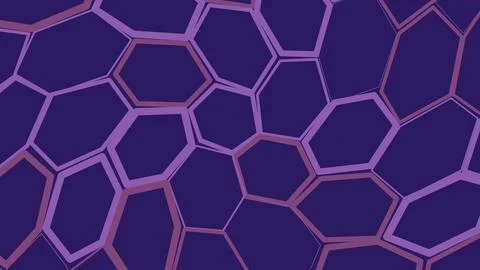 Hexagonal geometric pattern with purple and gray tones 스톡 일러스트