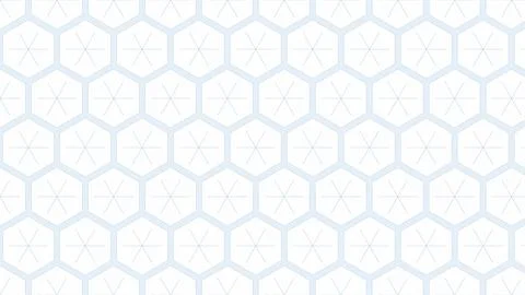 Hexagonal geometric pattern with subtle blue lines illustration Stock Illustration