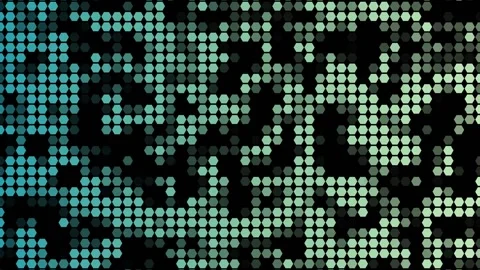 Hexagonal geometrical objects animated background Video stock 141003549