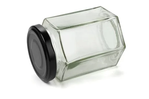 Hexagonal Glass Jar Stock Photos