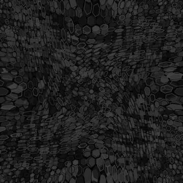 Hexagonal gray and black abstract geometric seamless pattern background Stock Illustration