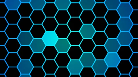 Hexagonal grid 7 Stock Footage 46808541