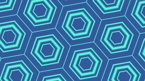 Hexagonal Grid Animation Stock Footage 294145279