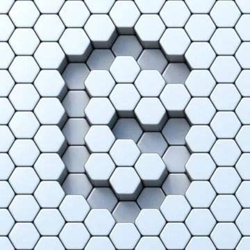 Hexagonal grid letter G 3D Hexagonal grid letter G 3D render illustration ... Stock Photos