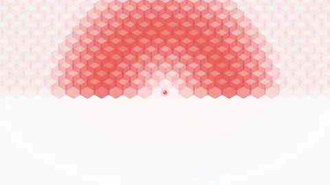 Hexagonal Grid Pulse Wave Medical Biotech Cell Structure Loop 4K 스톡 동영상 334529565