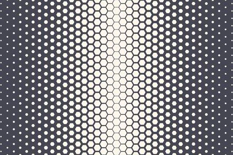 Hexagonal Halftone Texture Vector Geometric Technology Abstract Background Stock Illustration