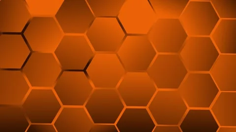 Hexagonal honeycomb background animation, Abstract hexagonal pattern with d.. Stock Footage 329201164