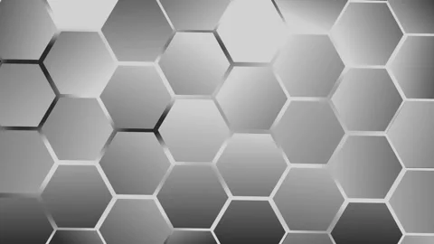 Hexagonal honeycomb background animation, Abstract hexagonal pattern with d.. Stock Footage 329201179