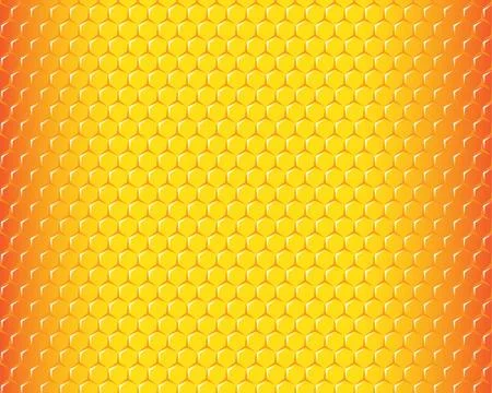 Hexagonal honeycomb pattern background with text space Stockillustratie