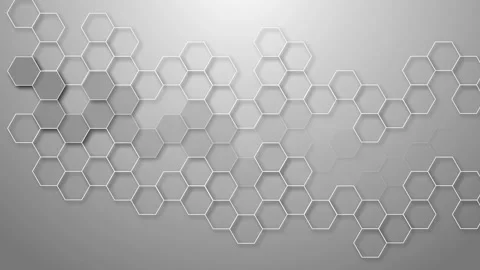 Hexagonal honeycomb pattern shape gradient background animation Stock Footage 329384972
