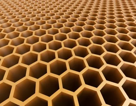 Hexagonal honeycomb structure graphics Stock Illustration