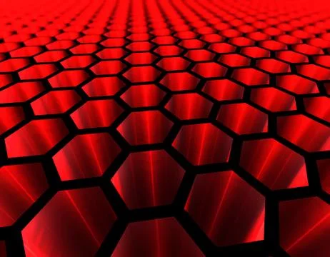 Hexagonal honeycomb structure graphics Stock Illustration