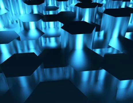 Hexagonal honeycomb structure graphics Stock Illustration