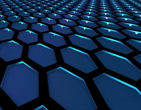 Hexagonal honeycomb structure graphics Stock Illustration