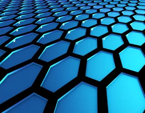 Hexagonal honeycomb structure graphics Stock Illustration