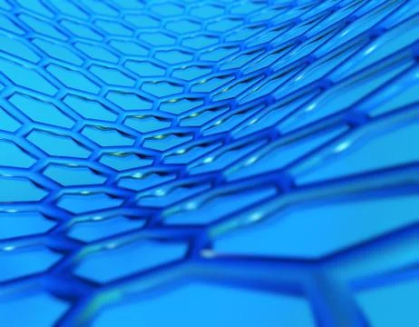Hexagonal honeycomb structure graphics Stock Illustration
