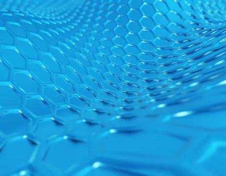 Hexagonal honeycomb structure graphics Stock Illustration