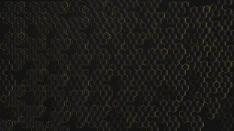 Hexagonal Honeycomb Tech Pattern Background Stock Footage 314355174