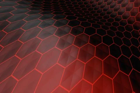 Hexagonal honeycomb texture, network security protection Stock Illustration