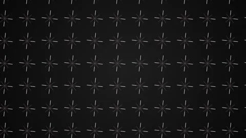 Hexagonal HUD interface background. Pulsating neon signals on a black background Stock Footage 268742209