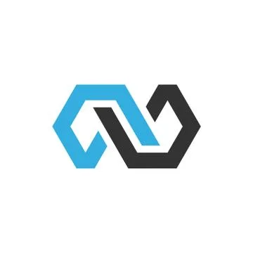 Hexagonal Infinity Logo Template Illustration Design. Vector EPS 10. Stock Illustration