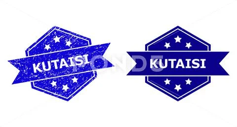 Hexagonal KUTAISI Watermark with Rubber Surface and Clean Variant ...