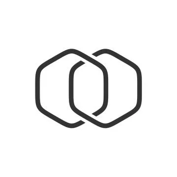 Hexagonal Line Infinity Logo Template Illustration Design. Vector EPS 10. Stock Illustration