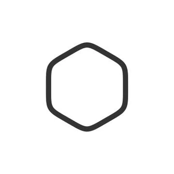 Hexagonal Line Logo Template Illustration Design. Vector EPS 10. Stock Illustration