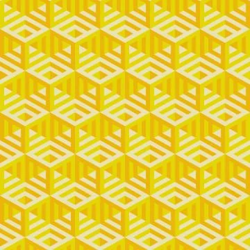 Hexagonal lines pattern. Abstract 3d background Stock Illustration